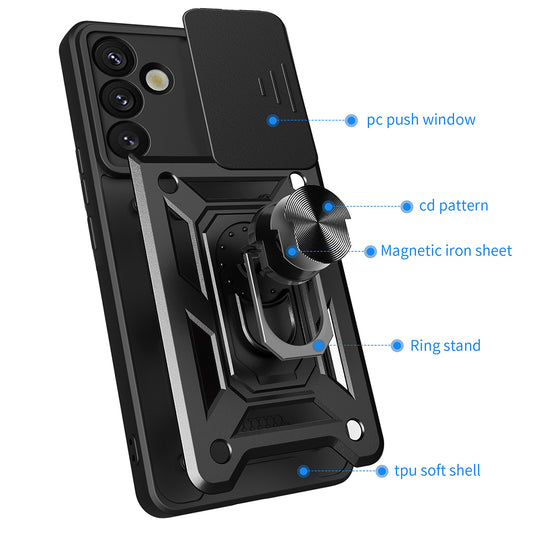 Hülle für Samsung Galaxy S25+ S936, Techsuit, CamShield, Blau