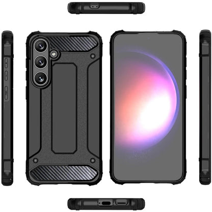 Hülle für Samsung Galaxy S25+ S936, Techsuit, Hybrid Armor, Schwarz