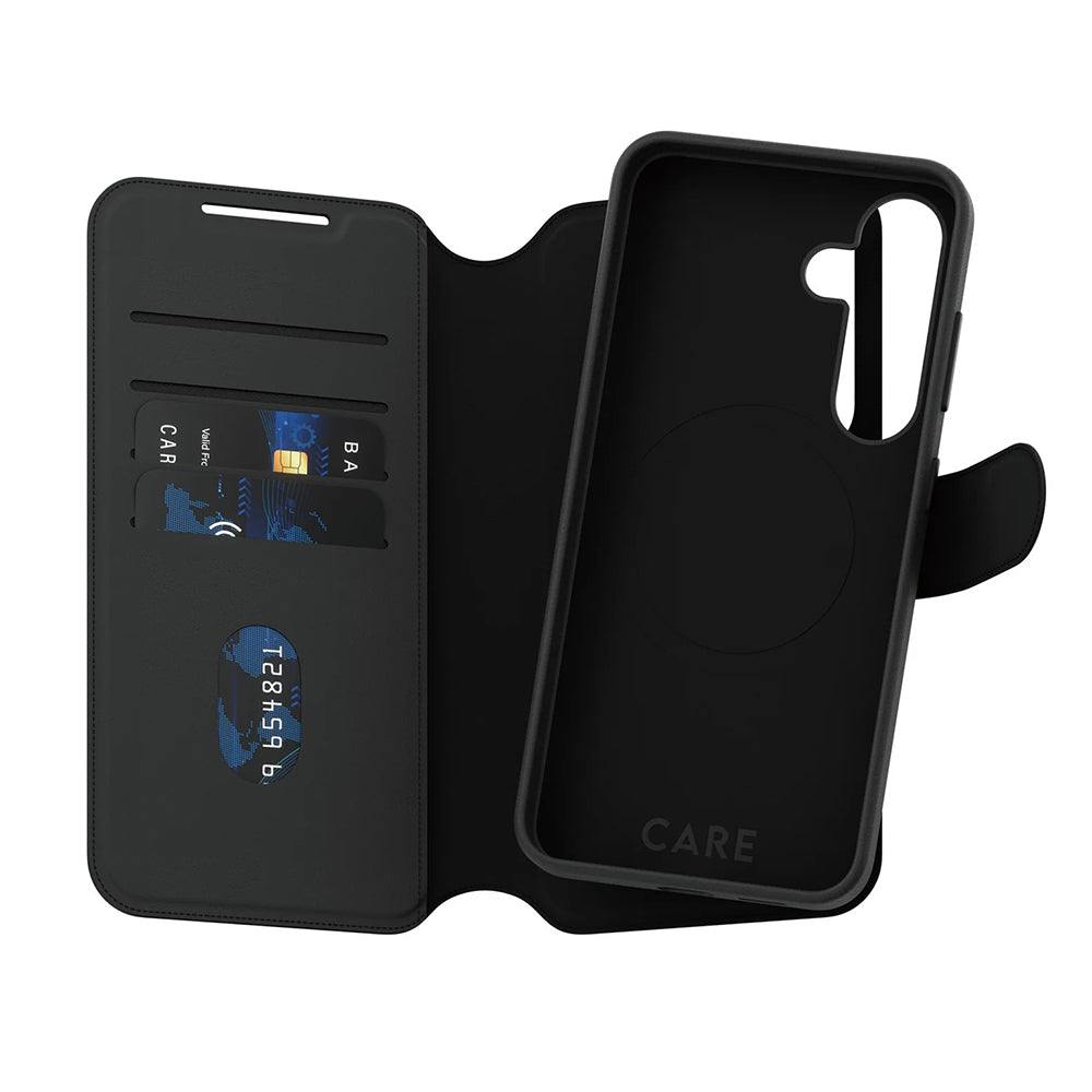 Hülle für Samsung Galaxy S25 S931, PanzerGlass, Care Feature Tango Two-in-One, Schwarz
