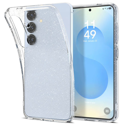 Hülle für Samsung Galaxy S25 S931, Spigen, Liquid Crystal Glitter, Transparent ACS08997