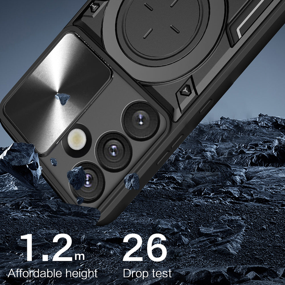 Hülle für Samsung Galaxy S25 S931, Techsuit, CamGuard Pro, Schwarz