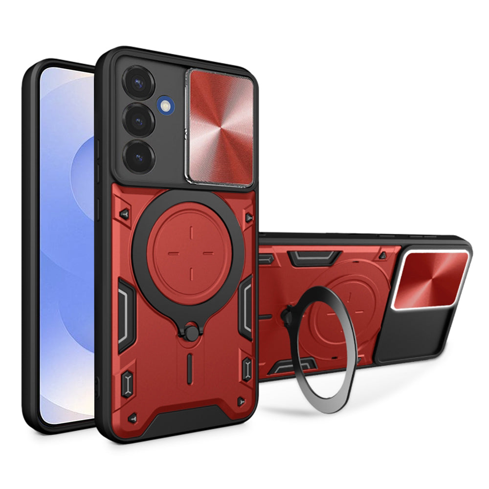 Hülle für Samsung Galaxy S25 S931, Techsuit, CamGuard Pro, Rot