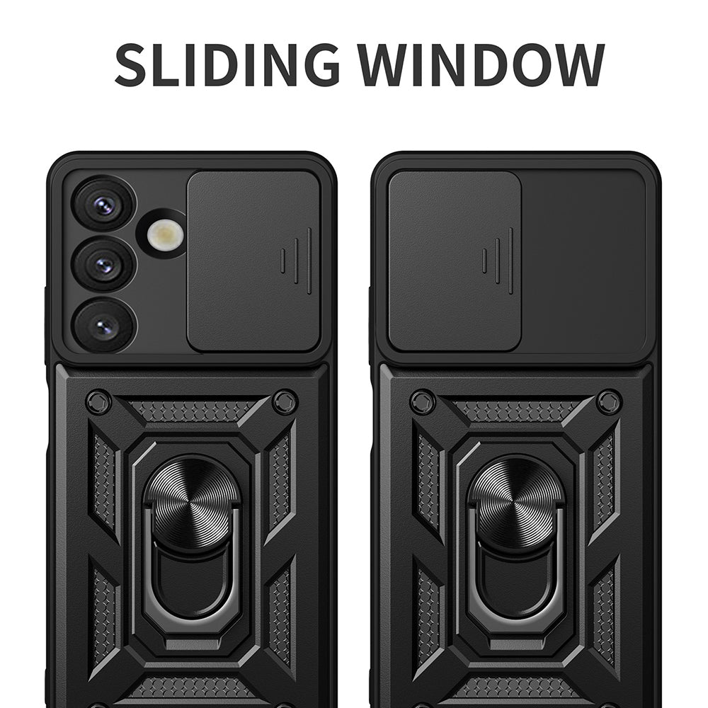 Hülle für Samsung Galaxy S25 S931, Techsuit, CamShield, Schwarz