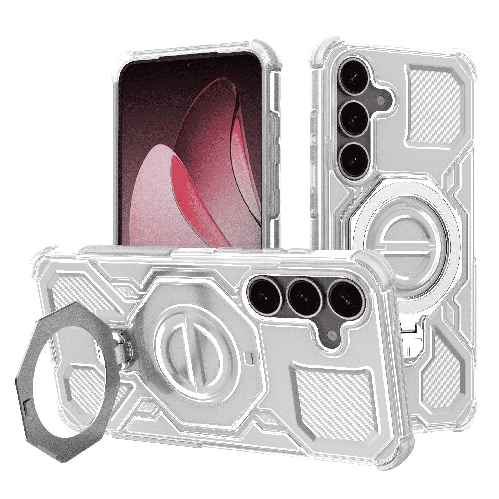 Case for Samsung Galaxy S25 S931, Techsuit, Carbon Shield Pro, White
