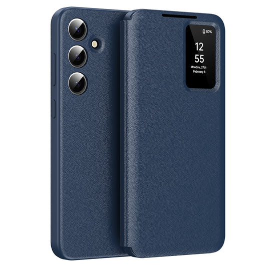 Hülle für Samsung Galaxy S25 S931, Techsuit, SmartView, Blau