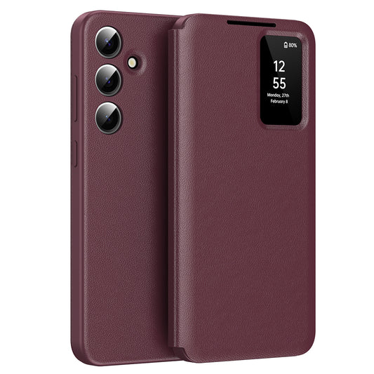 Hülle für Samsung Galaxy S25 S931, Techsuit, SmartView, Rot