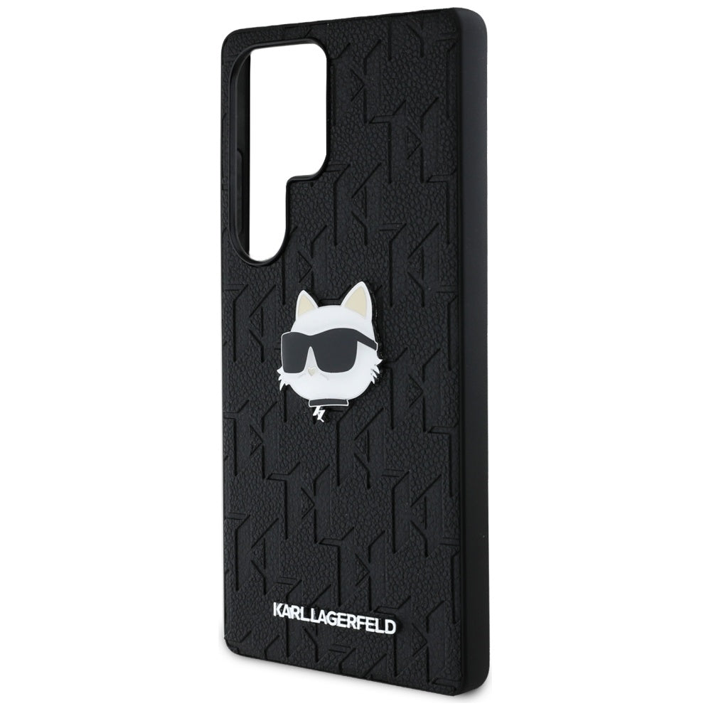 Hülle für Samsung Galaxy S25 Ultra S938, Karl Lagerfeld, Monogram Choupette's Head, Schwarz