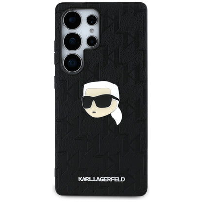 Hülle für Samsung Galaxy S25 Ultra S938, Karl Lagerfeld, Monogram Karl's Head, Schwarz