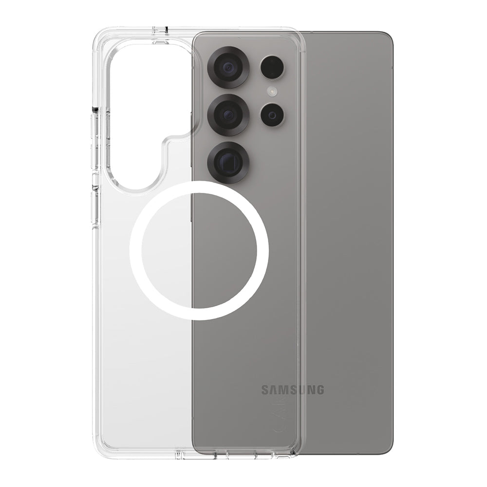 Hülle für Samsung Galaxy S25 Ultra S938, PanzerGlass, Care Urban Combat, Transparent Weiß
