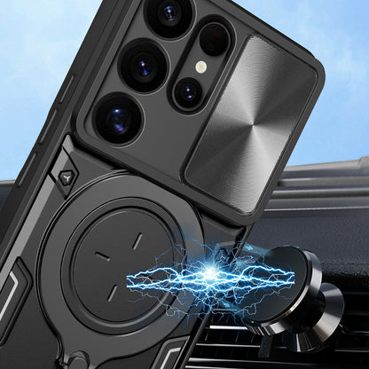 Hülle für Samsung Galaxy S25 Ultra S938, Techsuit, CamGuard Pro, Schwarz