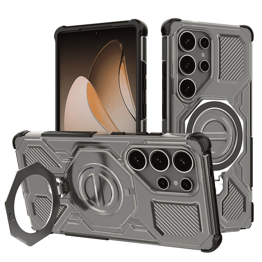 Case for Samsung Galaxy S25 Ultra S938, Techsuit, Carbon Shield Pro, Smoke