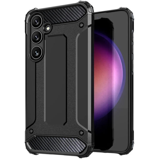 Hülle für Samsung Galaxy S25 Ultra S938, Techsuit, Hybrid Armor, Schwarz