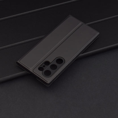 Hülle für Samsung Galaxy S25 Ultra S938, Techsuit, Magskin Book, Schwarz