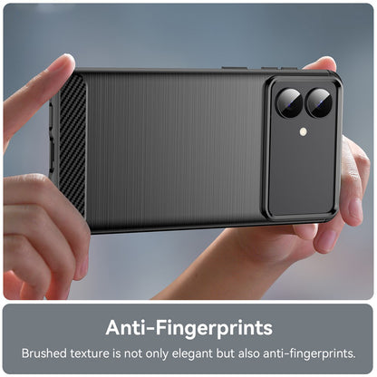 Hülle für Samsung Galaxy S26 Edge, Techsuit, Carbon, Schwarz