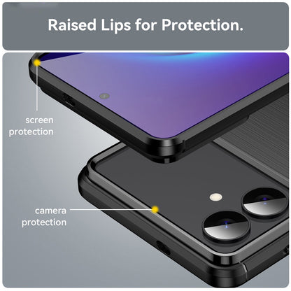 Hülle für Samsung Galaxy S26 Edge, Techsuit, Carbon, Schwarz