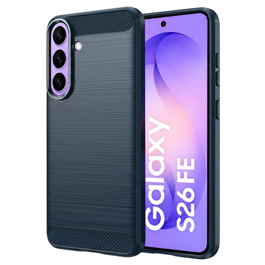 Hülle für Samsung Galaxy S26 FE / S25 FE, Techsuit, Carbon, Blau