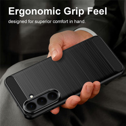 Case for Samsung Galaxy S26 FE / S25 FE, Techsuit, Carbon, Black