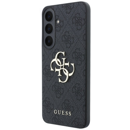 Hülle für Samsung Galaxy S26 FE S741, Guess, 4G Metall-Logo, Schwarz
