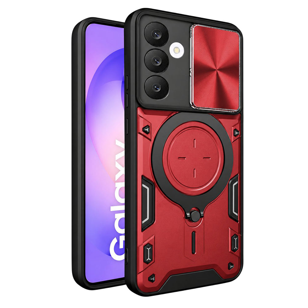 Hülle für Samsung Galaxy S26 FE S741 / S25 FE, Techsuit, CamGuard Pro, Rot