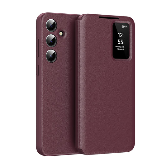 Hülle für Samsung Galaxy S26 FE, Techsuit, SmartView, Rot