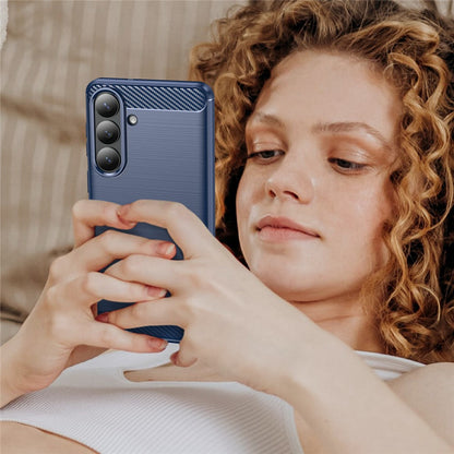 Hülle für Samsung Galaxy S26 Plus, Techsuit, Carbon, Blau