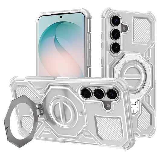 Hülle für Samsung Galaxy S26 Plus, Techsuit, Carbon Shield Pro, Weiß