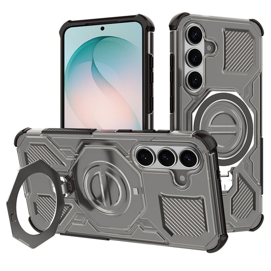 Hülle für Samsung Galaxy S26 Plus, Techsuit, Carbon Shield Pro, Rauchfarben