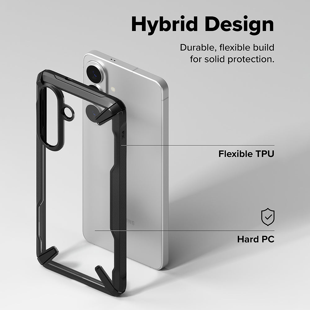 Hülle für Samsung Galaxy S26, Ringke, Fusion X, Schwarz