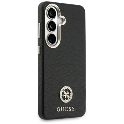 Hülle für Samsung Galaxy S26 S942, Guess, Rhinestone Round Logo, Schwarz
