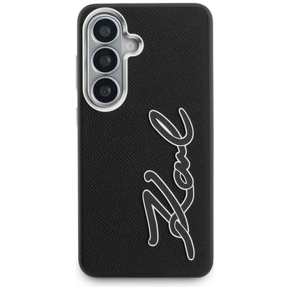Hülle für Samsung Galaxy S26 S942, Karl Lagerfeld, Signature Resin Logo, Schwarz