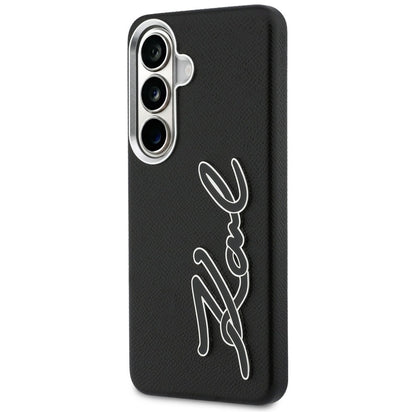 Hülle für Samsung Galaxy S26 S942, Karl Lagerfeld, Signature Resin Logo, Schwarz