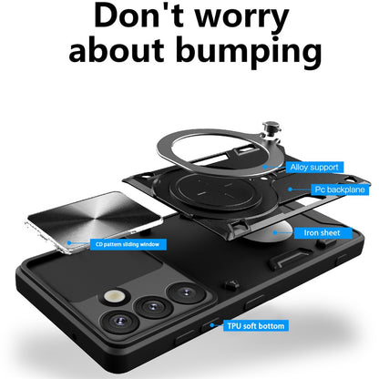 Hülle für Samsung Galaxy S26, Techsuit, CamGuard Pro, Schwarz