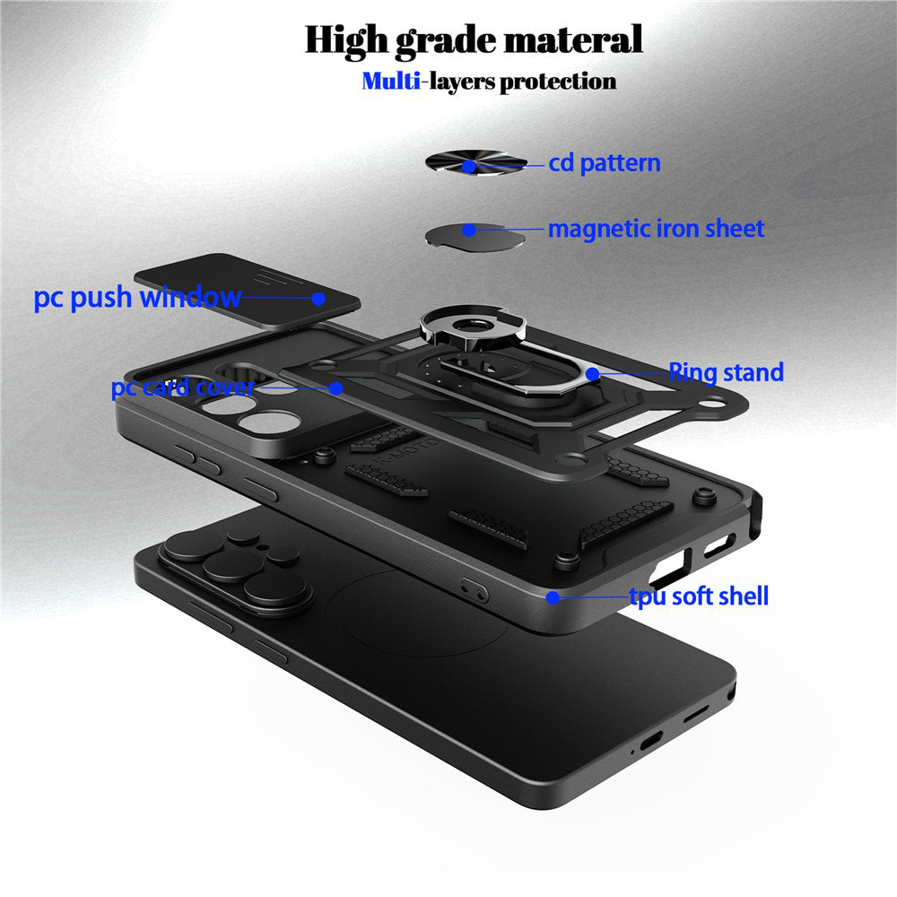 Case for Samsung Galaxy S26, Techsuit, CamShield, Blue
