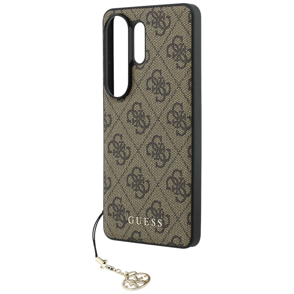 Hülle für Samsung Galaxy S26 Ultra S948, Guess, 4G Classic Logo Charm, Braun