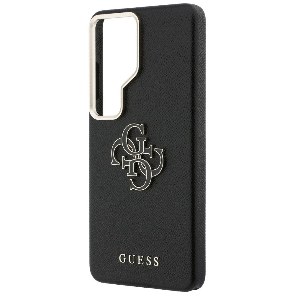 Hülle für Samsung Galaxy S26 Ultra S948, Guess, 4G Grained Big and Classic Logo, Schwarz