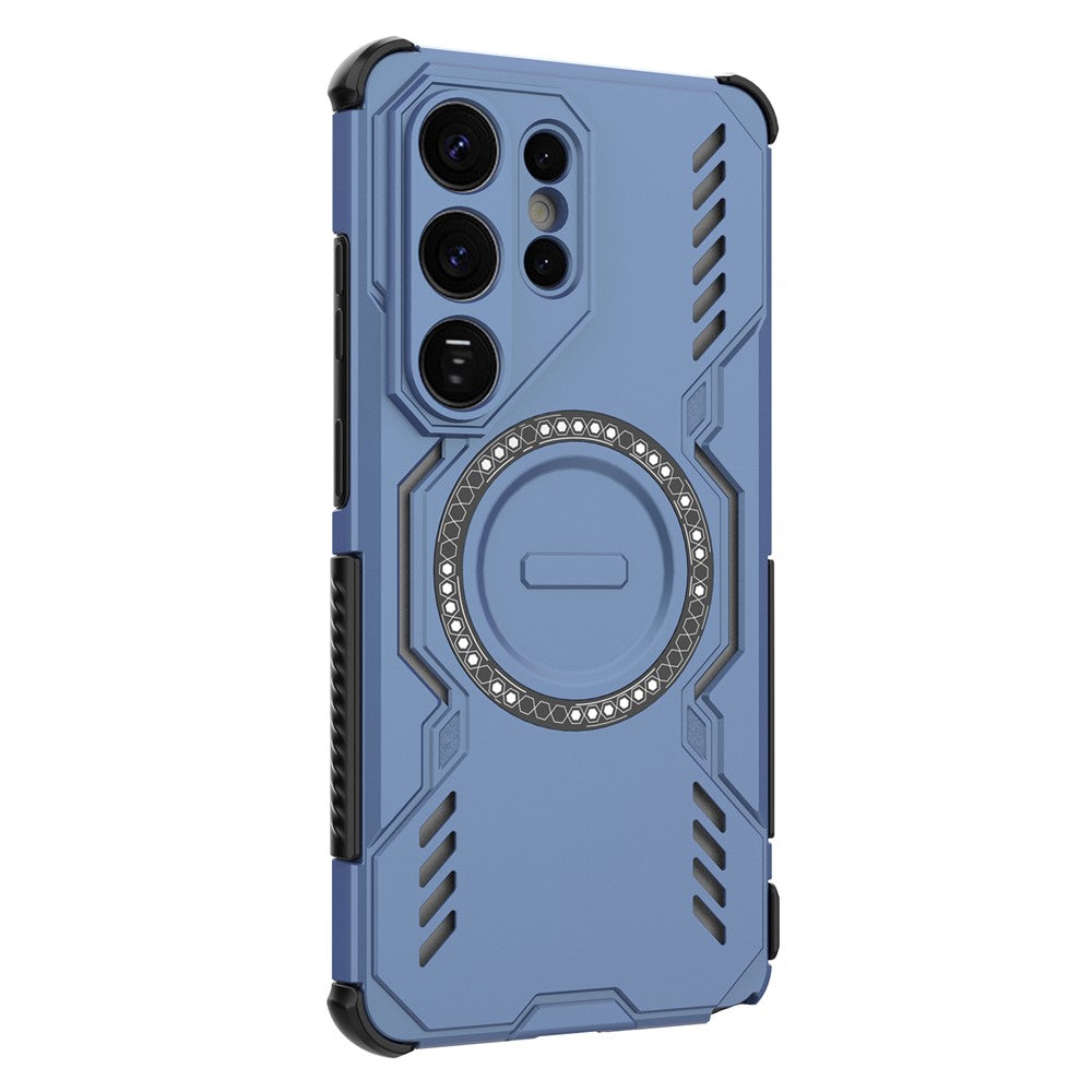 MagSafe Hülle für Samsung Galaxy S26 Ultra S948, Techsuit, ArmorMag, Blau