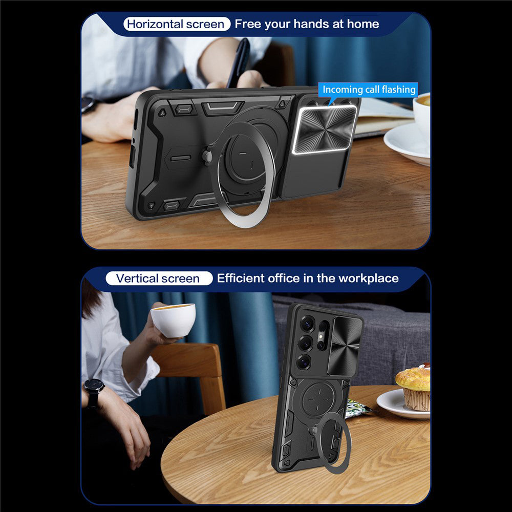 Hülle für Samsung Galaxy S26 Ultra, Techsuit, CamGuard Pro, Lila