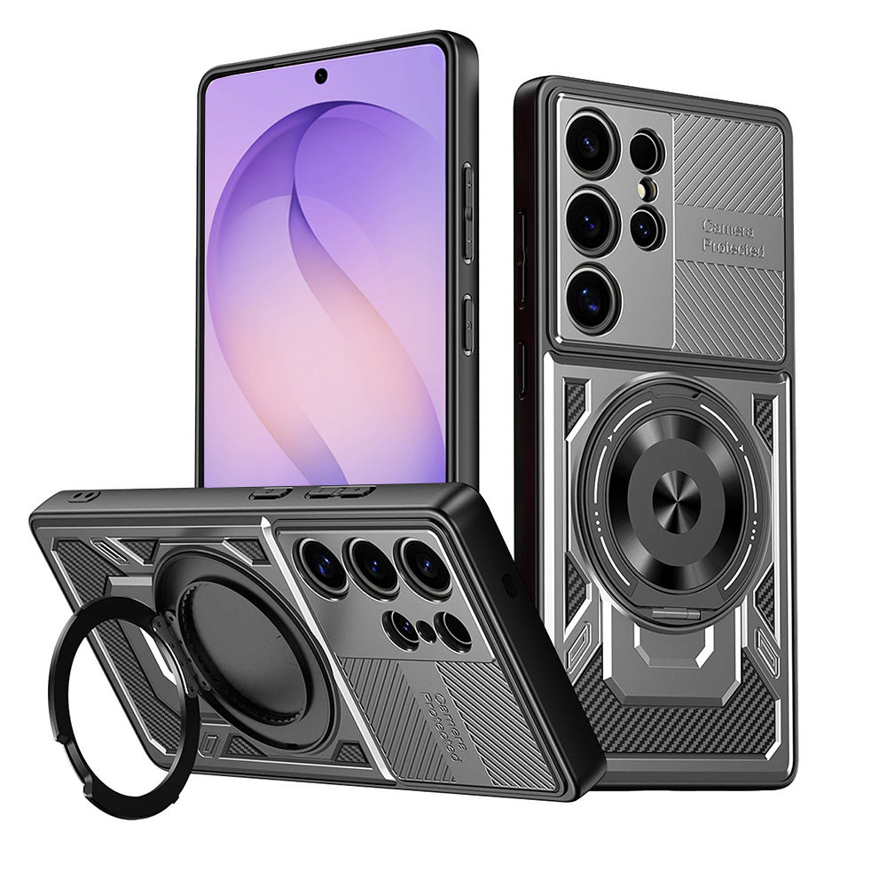 Hülle für Samsung Galaxy S26 Ultra, Techsuit, RuggedCam, Grau