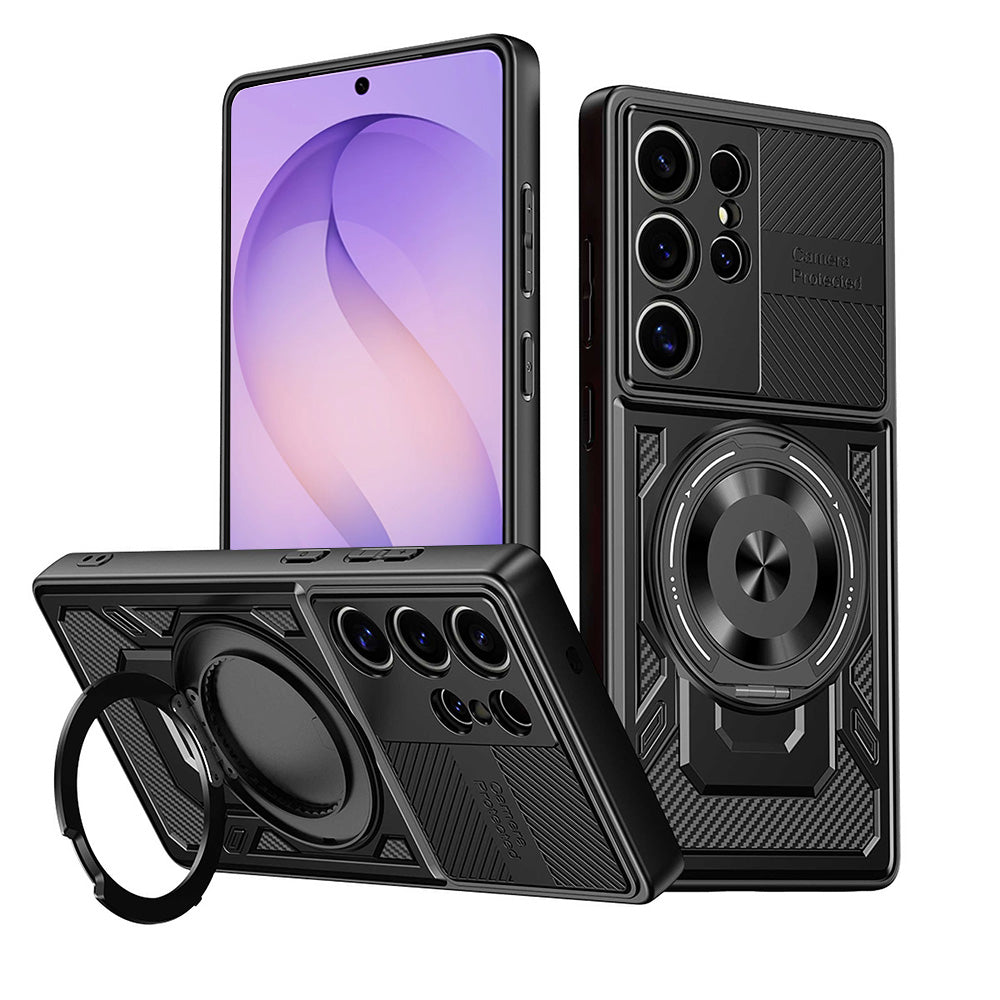 Hülle für Samsung Galaxy S26 Ultra, Techsuit, RuggedCam, Schwarz