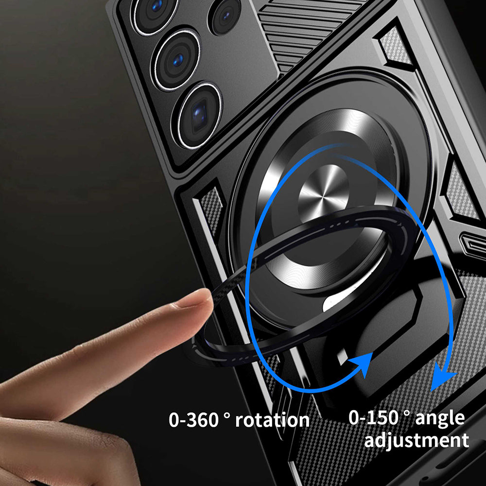 Hülle für Samsung Galaxy S26 Ultra, Techsuit, RuggedCam, Schwarz