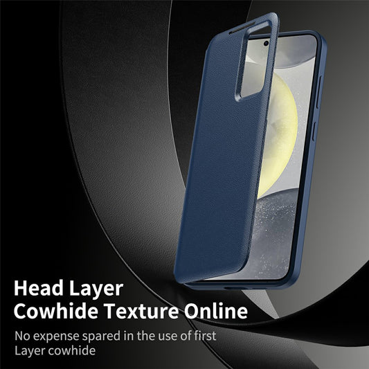 Hülle für Samsung Galaxy S26 Ultra, Techsuit, SmartView, Blau