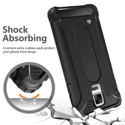 Hülle für Samsung Galaxy S5 G900, Techsuit, Hybrid Armor, Schwarz