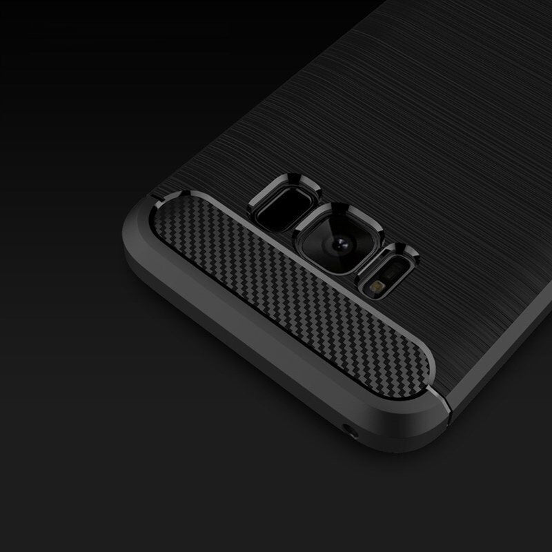 Hülle für Samsung Galaxy S8+ G955, Techsuit, Carbon, Schwarz