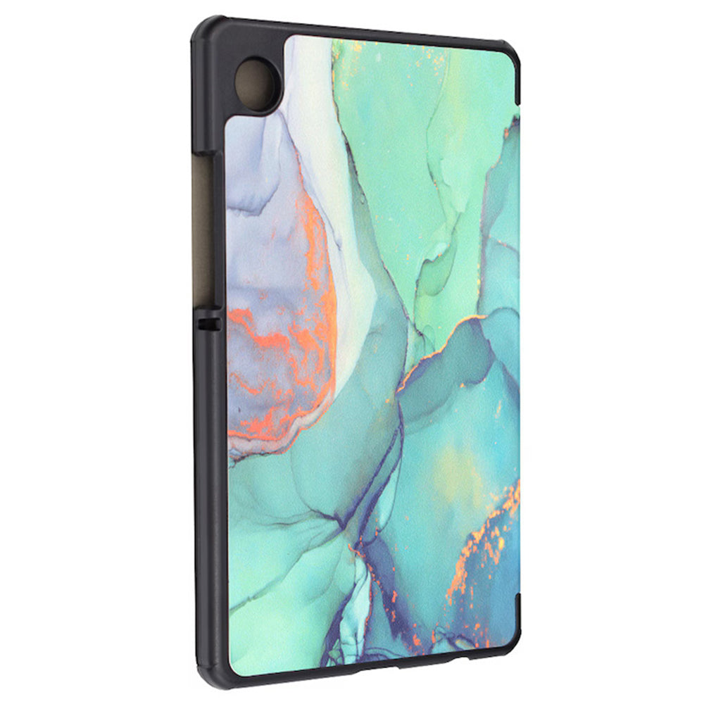 Hülle für Samsung Galaxy Tab A11+ / Tab A9+, Techsuit, FoldPro Green Time, Mehrfarbig