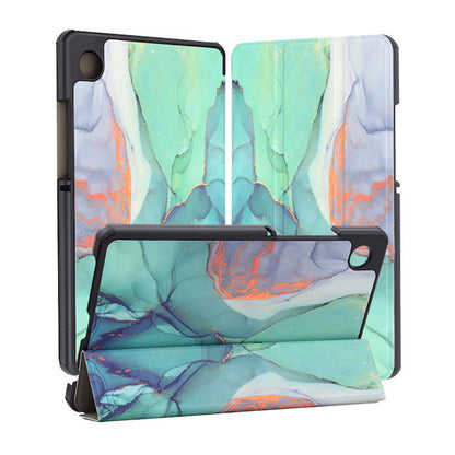Hülle für Samsung Galaxy Tab A11+ / Tab A9+, Techsuit, FoldPro Green Time, Mehrfarbig