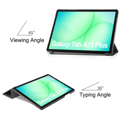 Hülle für Samsung Galaxy Tab A11+ / Tab A9+, Techsuit, FoldPro, Schwarz