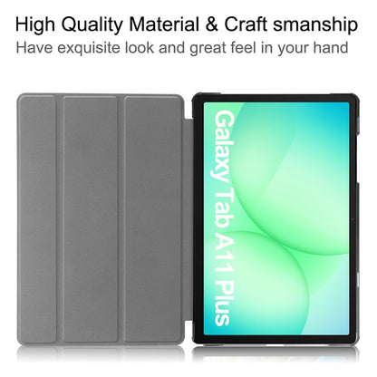 Hülle für Samsung Galaxy Tab A11+ / Tab A9+, Techsuit, FoldPro, Schwarz