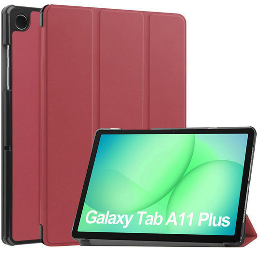 Hülle für Samsung Galaxy Tab A11+ / Tab A9+, Techsuit, FoldPro, Rot