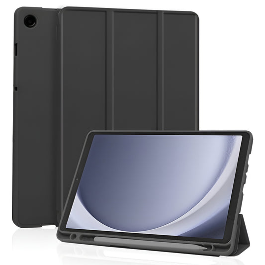 Hülle für Samsung Galaxy Tab A11 / Tab A9, Techsuit, Flex Trifold Neues Modell, Schwarz