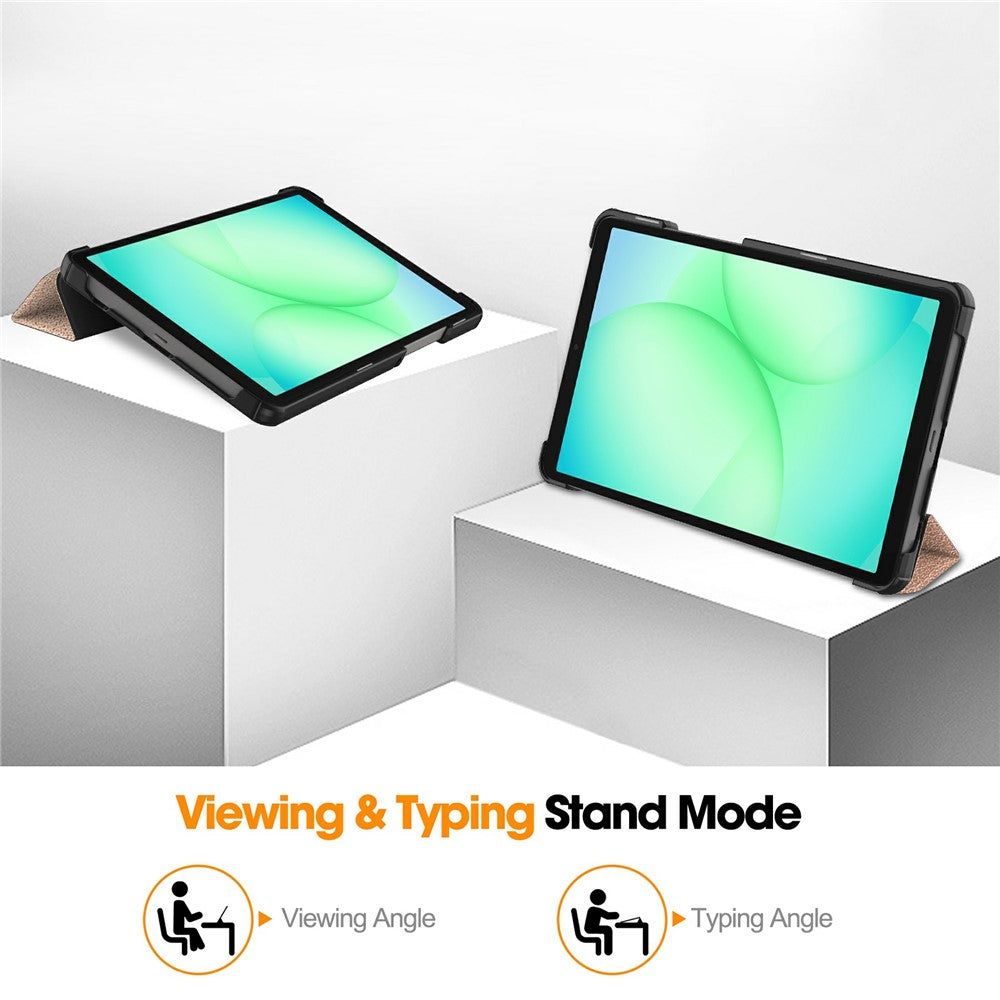 Hülle für Samsung Galaxy Tab A11 / Tab A9, Techsuit, FoldPro, Roségold